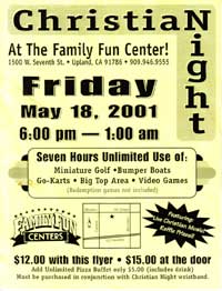ChristiaNight at the Family Fun Center